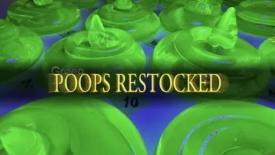 An image of some uranium poops glowing, overlaid with the Dark Souls style text POOPS RESTOCKED.

(No, that’s not me making it up, that’s really a thing I just posted on the internet)
