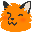 Emoji blobfoxfloofhappy