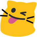 Emoji blobcat_tonguewink