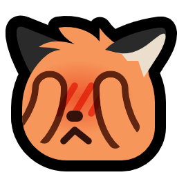 Emoji neofox_blush_hide