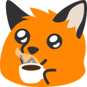 Emoji blobfoxcofecute