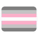 Emoji demigirl_flag