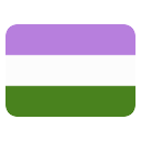 Emoji genderqueer_flag