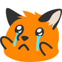 Emoji blobfoxcryreach
