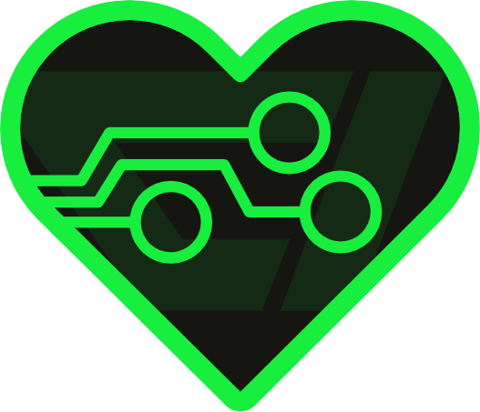 Emoji cyberheart_green