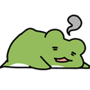 Emoji frogsleepy