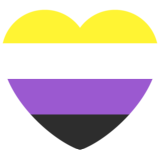 Emoji NonBinaryHeart
