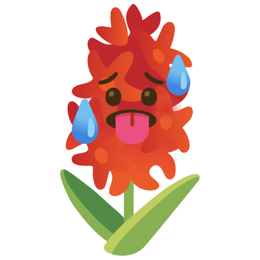 Emoji google_emoji_kitchen_hyacinth_and_overheated_face_mashup