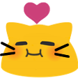Emoji blob_cat_melt_love