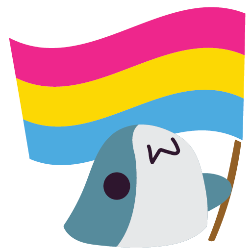Emoji Blobhaj_Flag_Pansexual