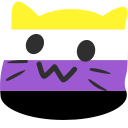 Emoji queercat_enby