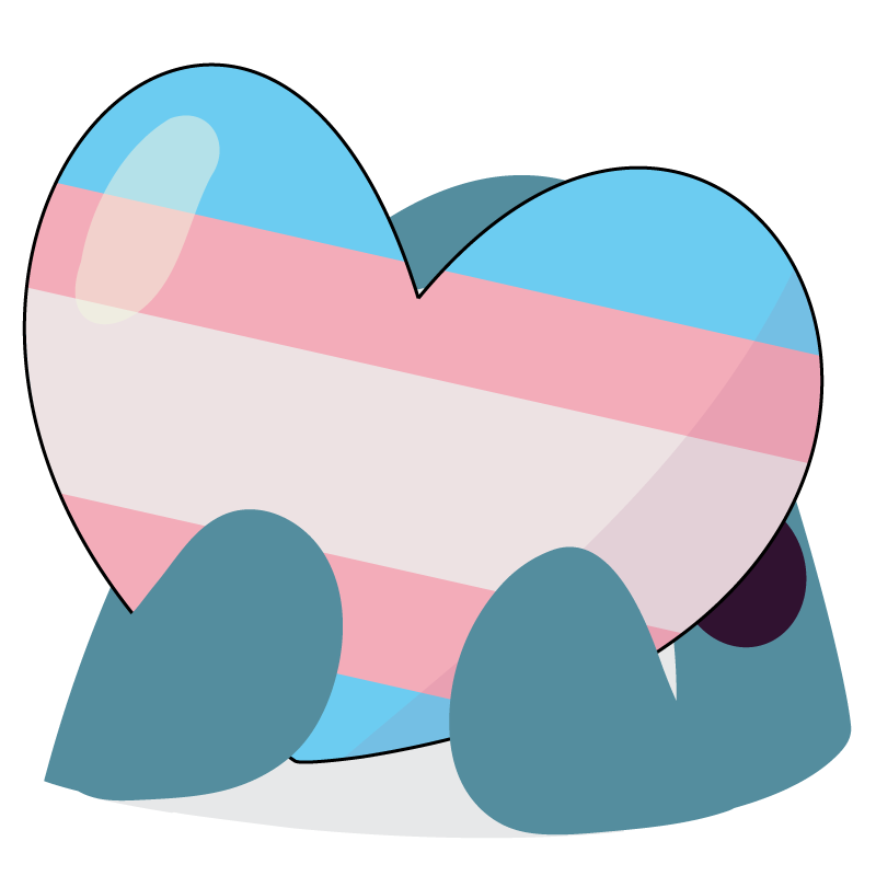 Emoji BlobhajTransPrideHeart