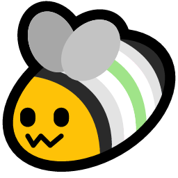 Emoji blobbee_flag_agender