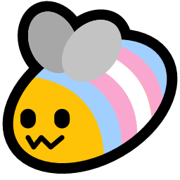 Emoji blobbee_flag_trans