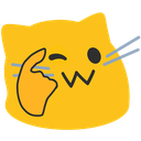 Emoji blobcatthinksmart