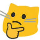 Emoji blobcatthinking