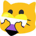 Emoji QueerCatHeart_Enby