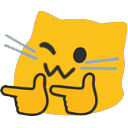 Emoji blobcatfingerguns