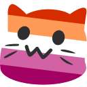 Emoji QueerCat_Lesbian