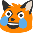 Emoji blobfoxangrylaugh