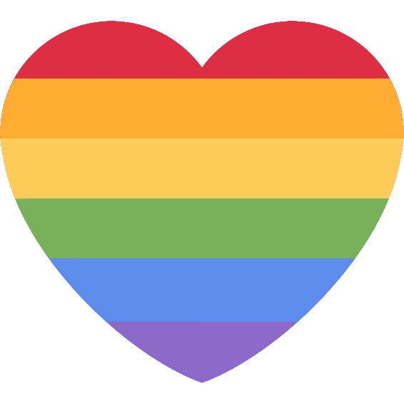 Emoji gay_pride_heart