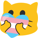 Emoji blobcatheart_trans