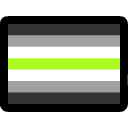 Emoji agender_flag