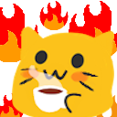 Emoji blobcat_thisisfine