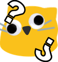 Emoji blobcatgooglyconfused