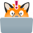 Emoji blobfoxcomputerowonotice