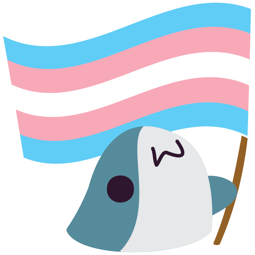 Emoji blobhaj_flag_transgender