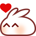 Emoji bunheart