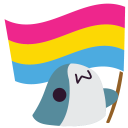 Emoji Blobhaj_Flag_Pansexual