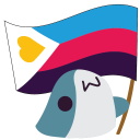 Emoji Blobhaj_Flag_Polytricolor
