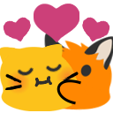 Emoji BlobfoxHugsCat