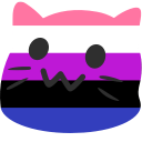 Emoji QueerCat_Genderfluid